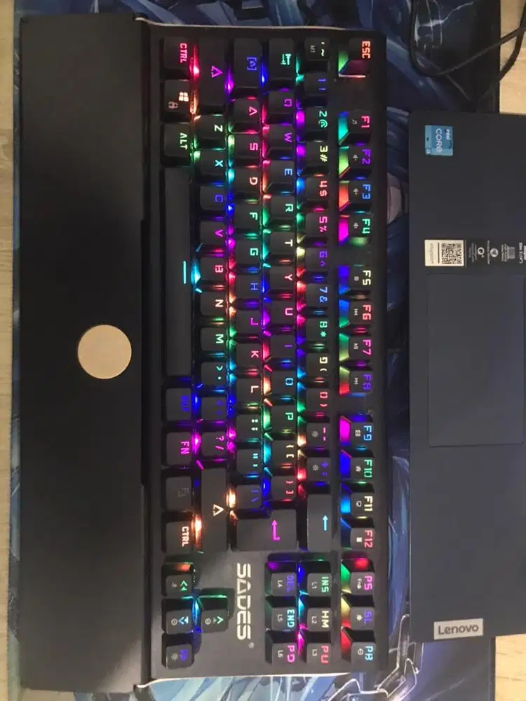 Keyboard Mechanical SADES RGB Blue Switch