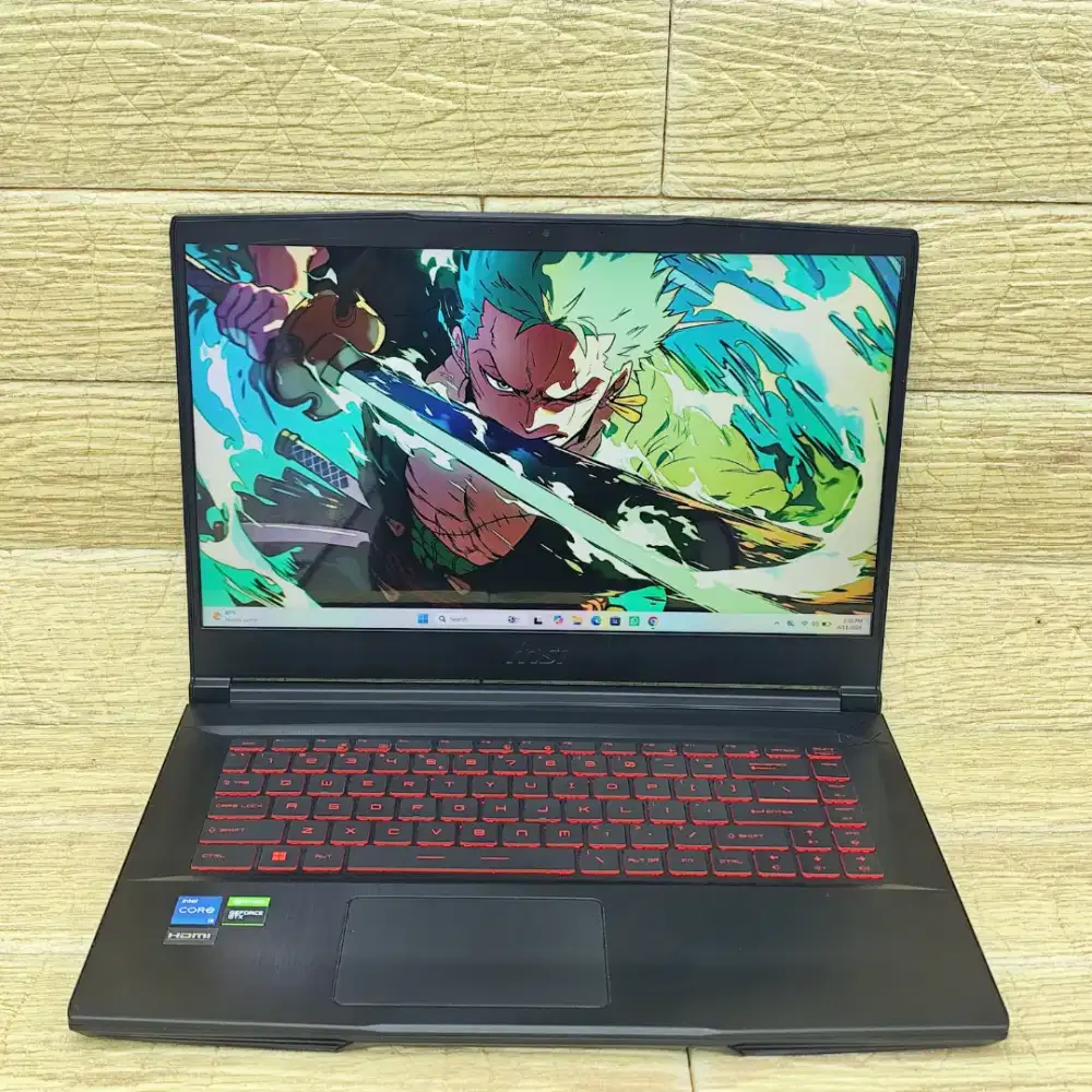 Laptop Bekas MSI Thin 11sc Core i5-11400h Ram 8gb Ssd 512gb Gtx 1650