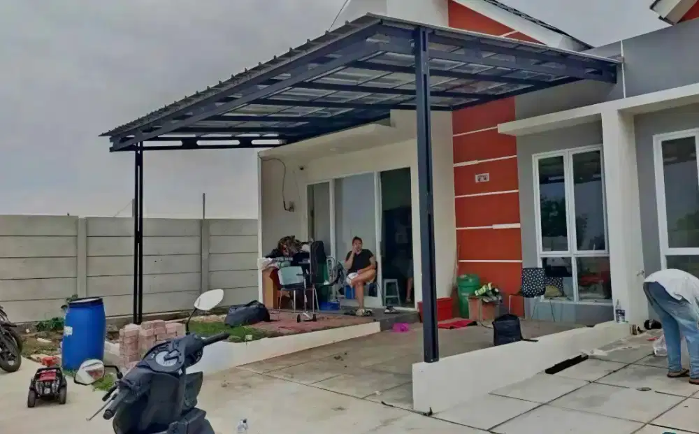 Ganti atap rumah dan garasi