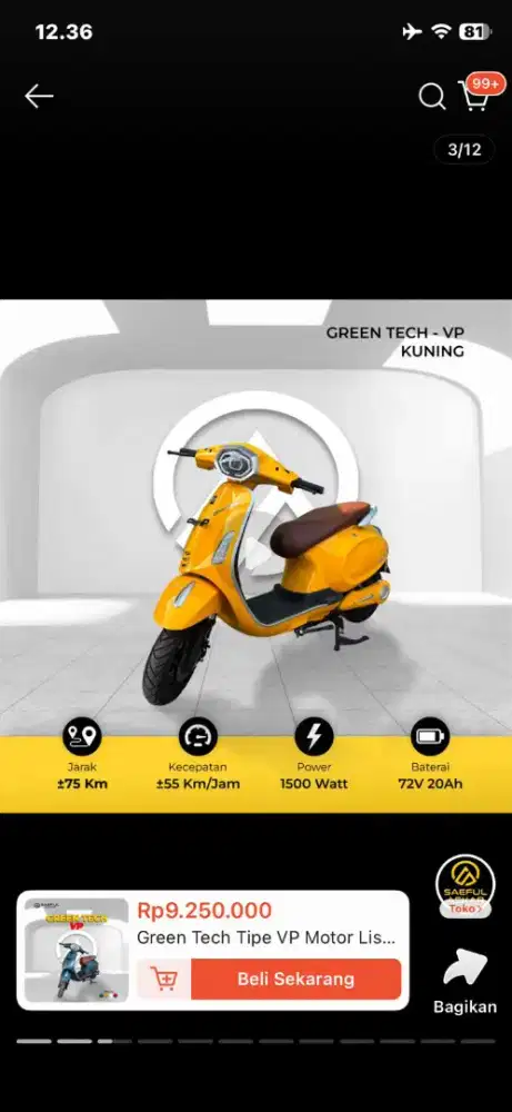 Motor listrik greentech