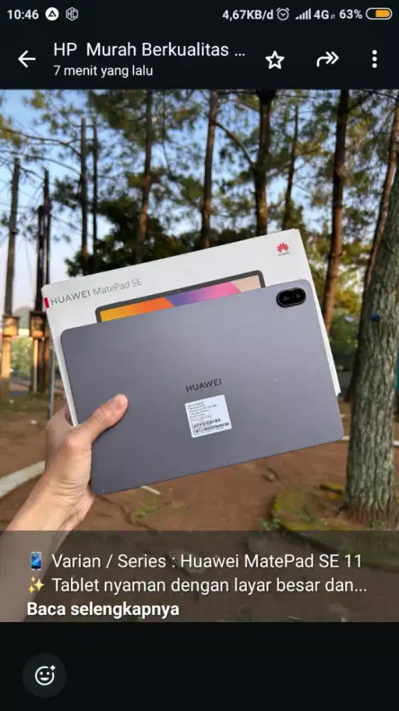 Huaweimate pad se garansi