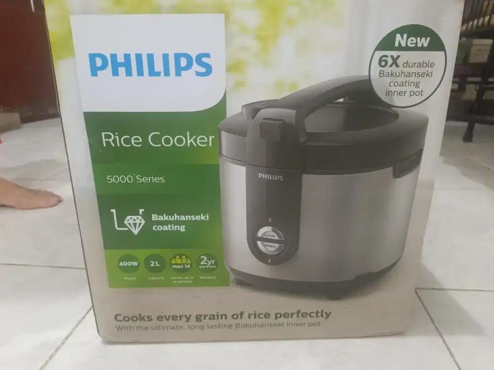 Rice Cooker Philips Seri 5000 HD3138 2L - Minus Pesok Dikit