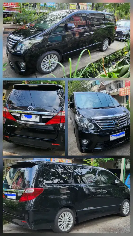 Alphard Hitam 2014 Dijual