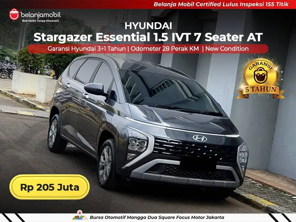 [ KM 28 PERAK ] Hyundai Stargazer Essential 1.5 IVT 7 Seater 2026/2025