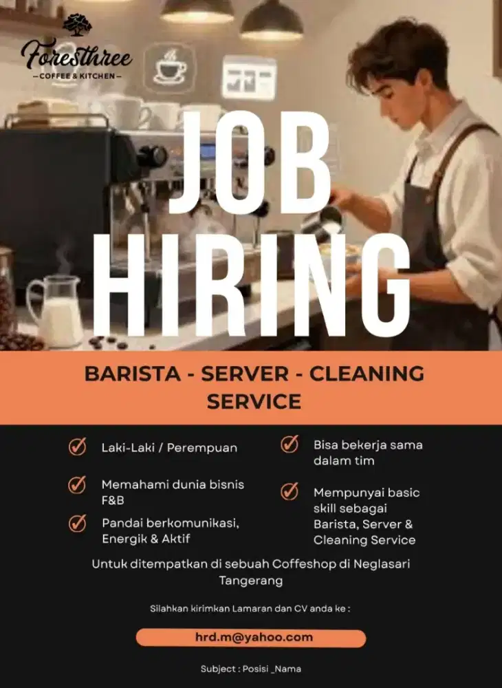 Loker di sebuah Coffeeshop