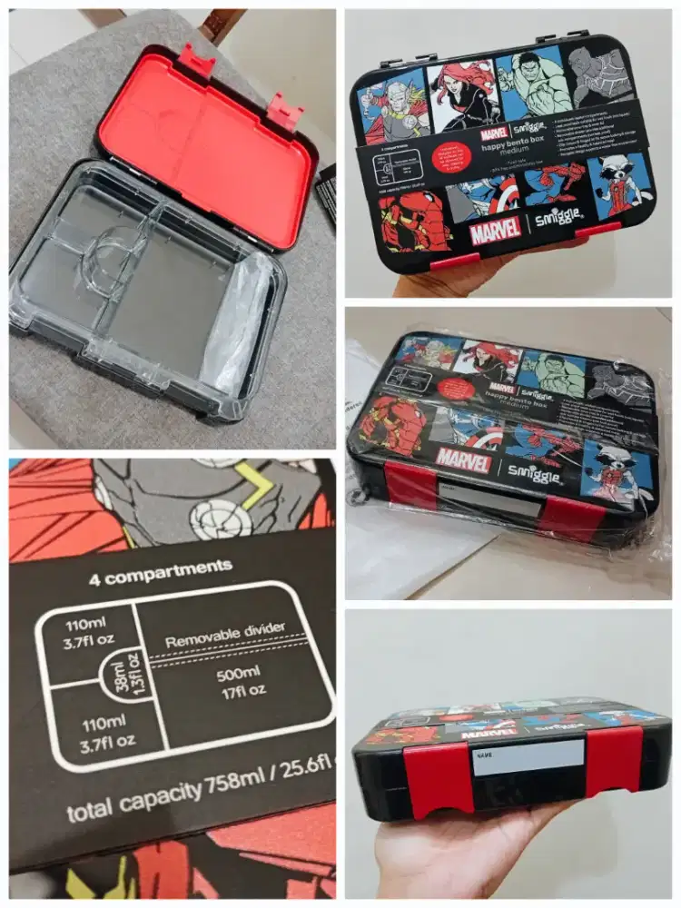 Kotak Makan Bento Box Marvel x Smiggle