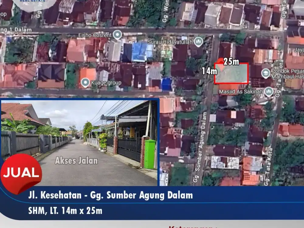 Tanah Kawasan Tengah Kota Ukuran Ideal Bangun Rumah di Kesehatan
