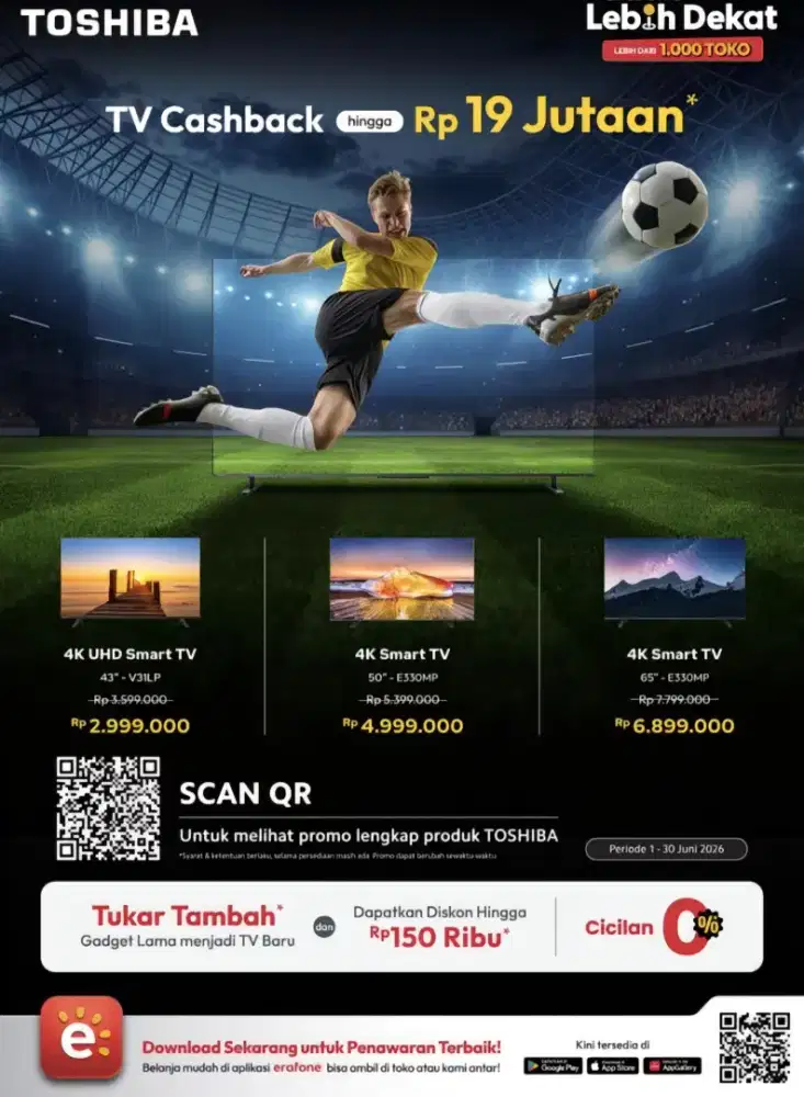 Bisa Cash,Bisa Creedit Promo Tanpa DP Bunga0% Gratis Satu Kali Cicilan