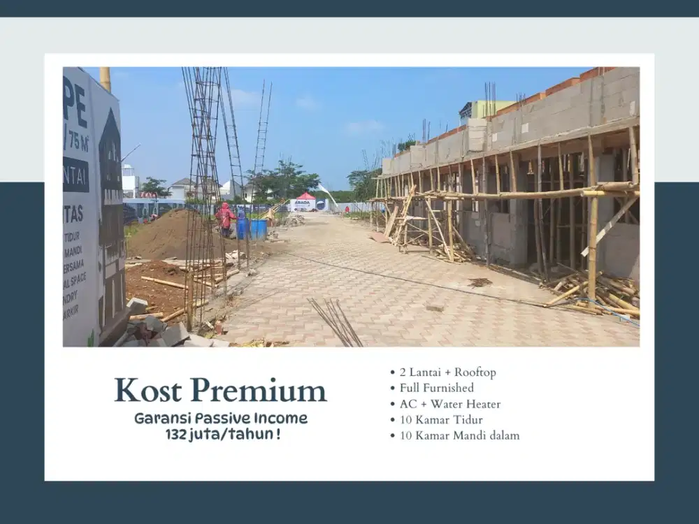 Full Furnished Dijual Kost Premium 3 Menit Kampus UMM SHM On Hand
