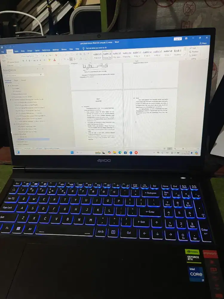 Laptop Gaming Axioo Pongo 750 Bekas mulus