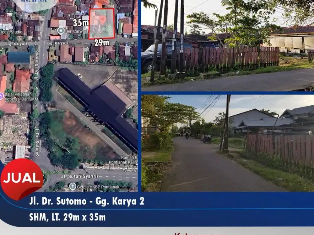 Tanah Kawasan Tengah Kota dekat Rumah Radankg di Soetomo