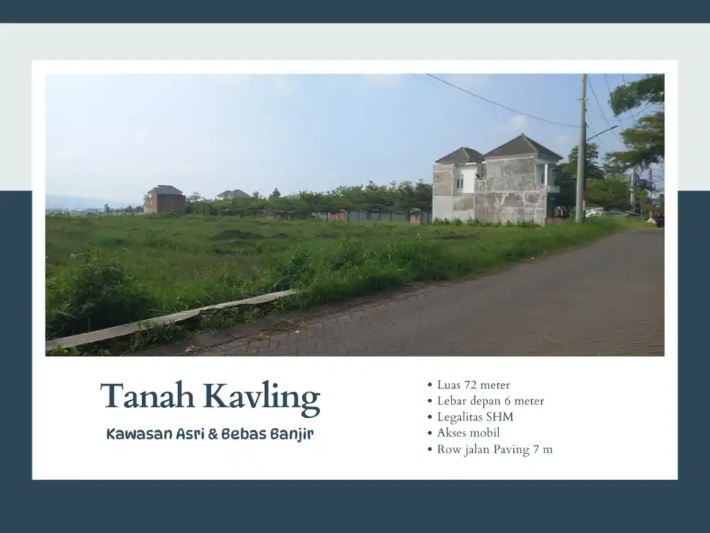 SHM Split Tanah Malang Cocok Dibangun Rumah 5 Menit Alun alun Malang