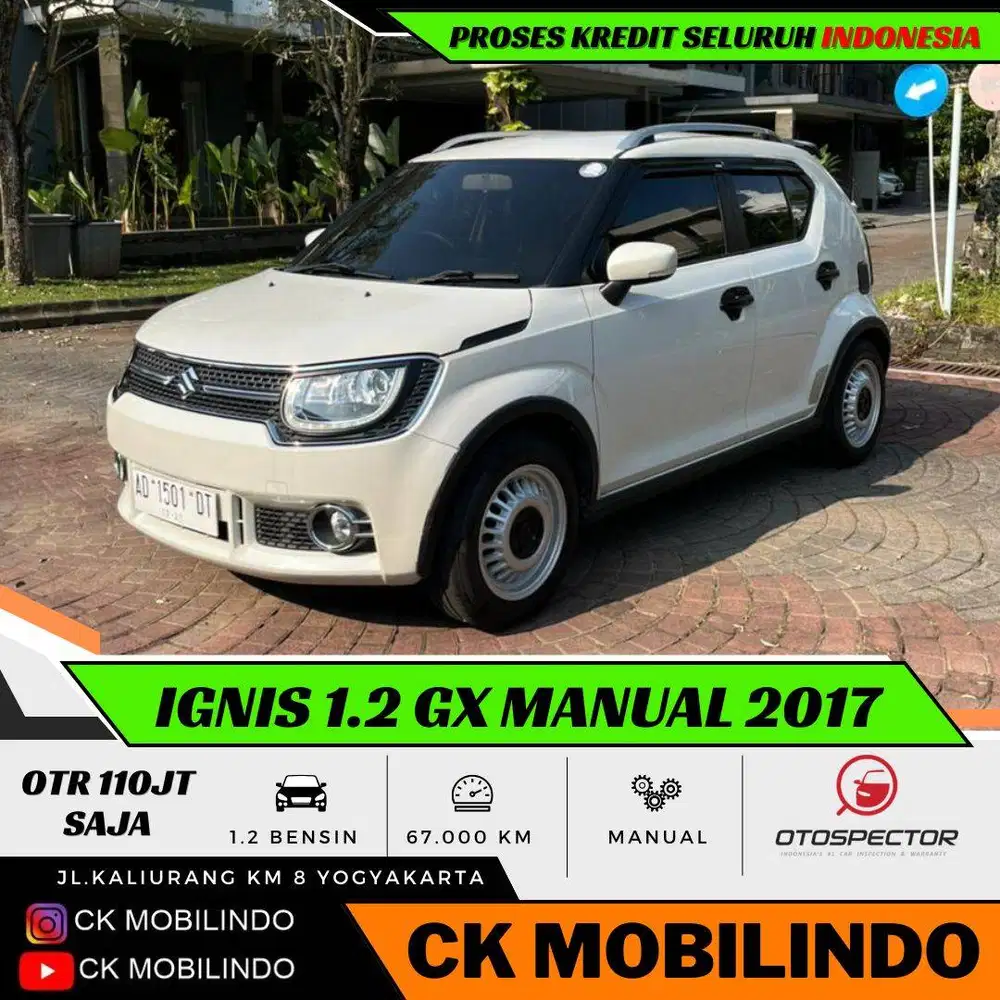 Suzuki Ignis GX Manual 2017 Plat AD ANTIK DP Minim Kredit Murah