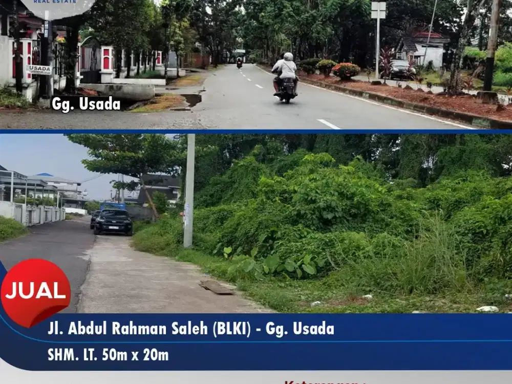 Tanah Kawasan Kota Cocok Bangun Perumahan di BLKI Abdul Rahman Saleh