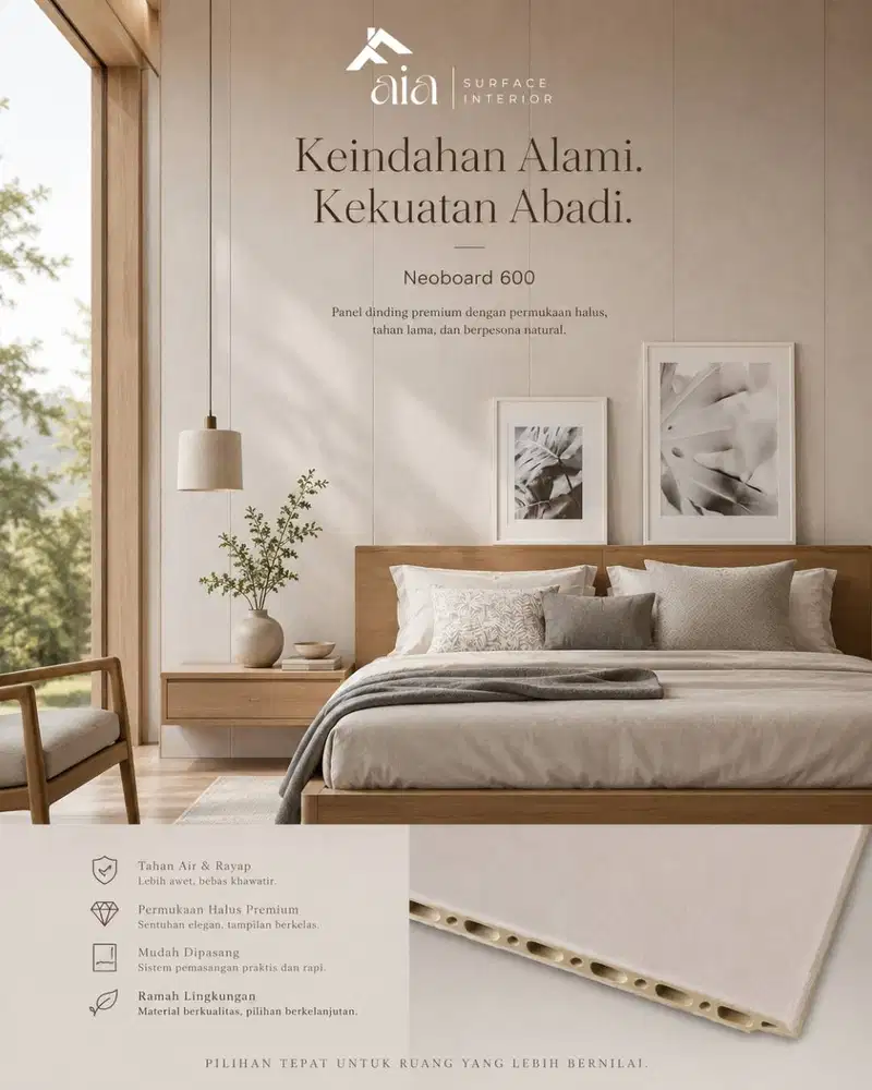 Wallboard Neoboard by GAIA Tebal 8 mm | Dekorasi Dinding Premium