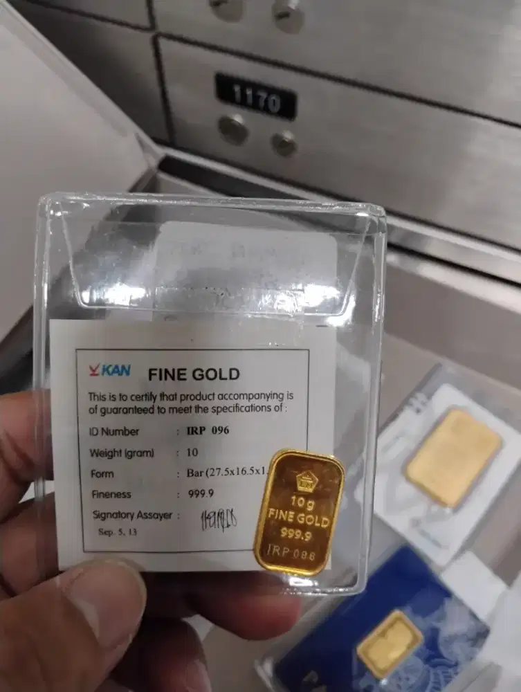 Logam mulia Antam 10 gram retro bandung