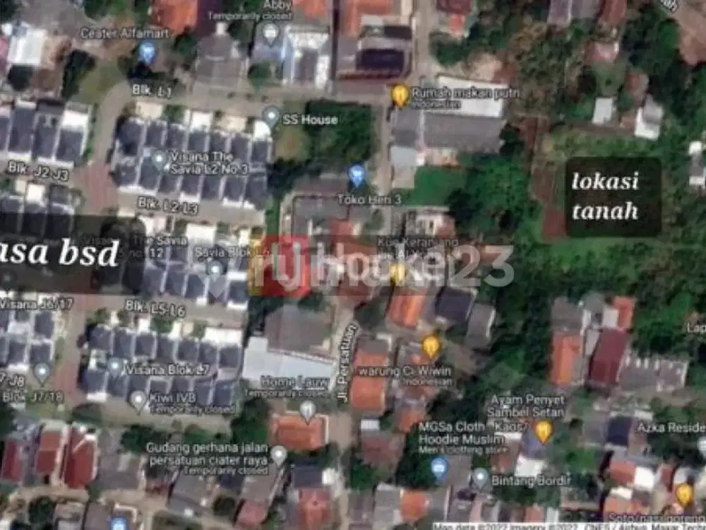 Jual Tanah Dekat Pintu Tol Jl Al Hikmah Ciater Bsd Tangsel