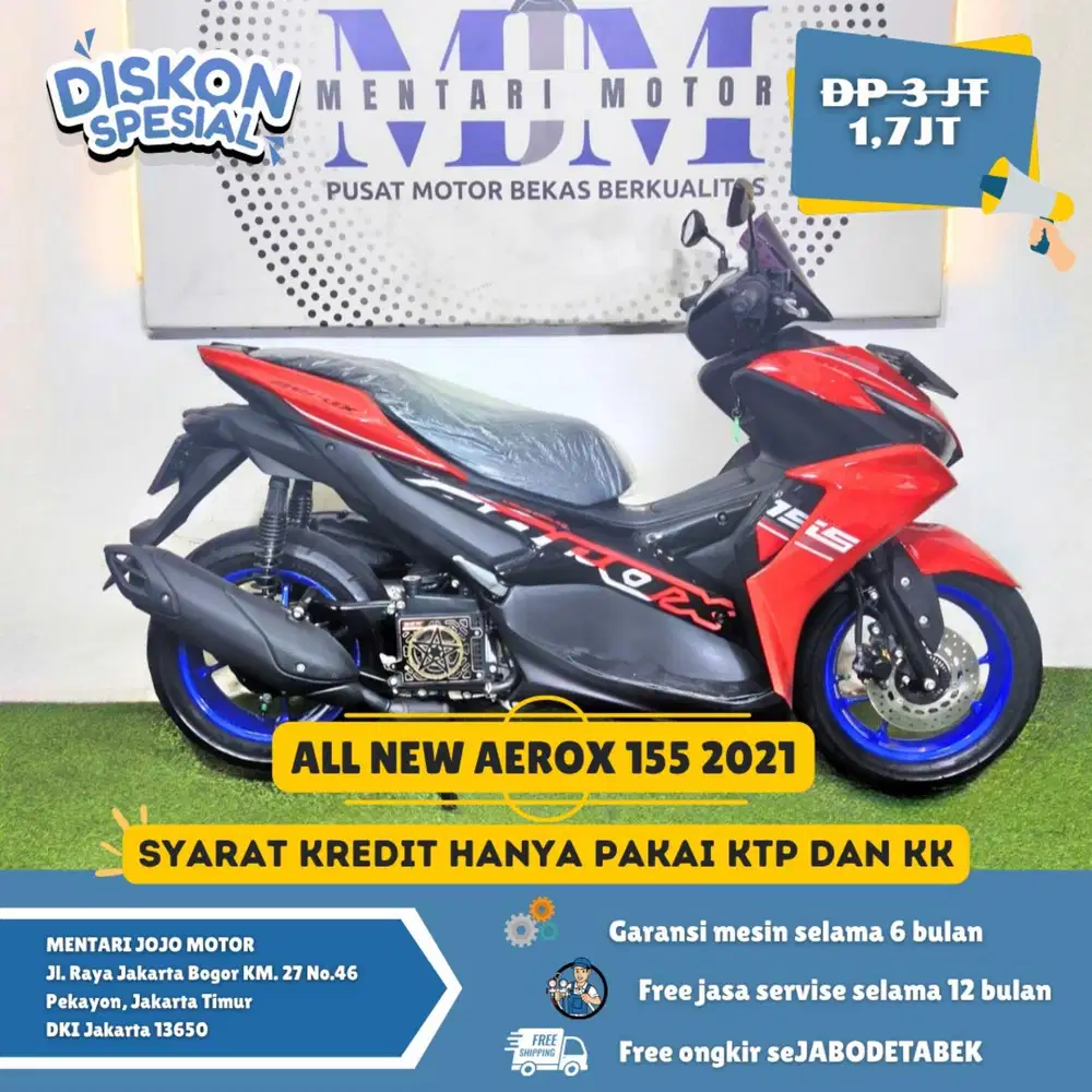 NEW AEROX 2021 PAJAK PANJANG GAS LIKE NEW CASH KREDIT