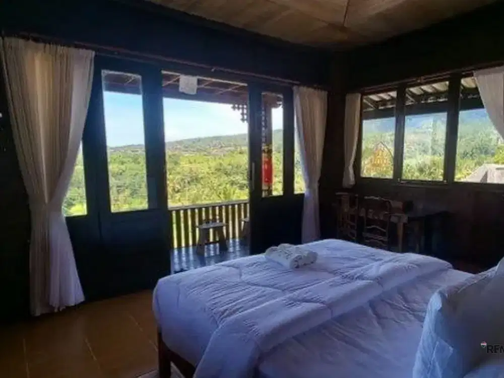 Villa Style Wooden Etik View Sawah dan Gunung Disewakan, di Tabanan