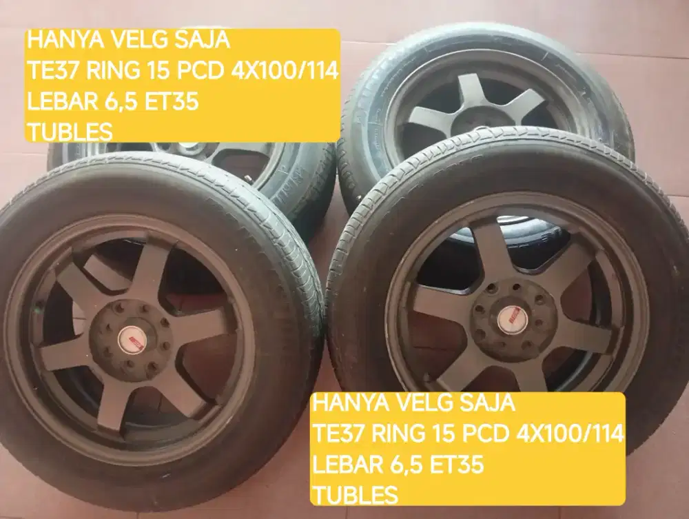 Velg te37 ssr ring 15 pcd 4x100/114