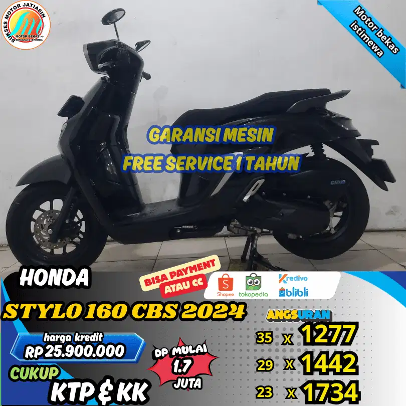 HONDA STYLO 160 CBS 2025 PLAT BEKASI KOTA SYRTKTP&KK(SUKSESMOTOR)