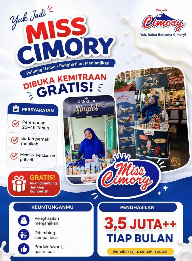 URGENT HIRING Miss Cimory Surabaya