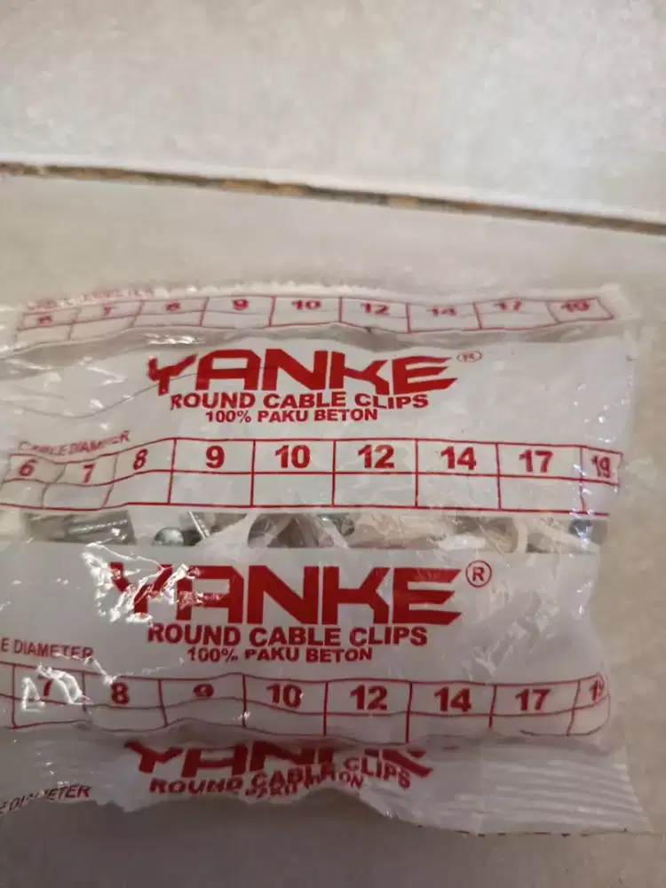 Klem kabel paku beton yanke
