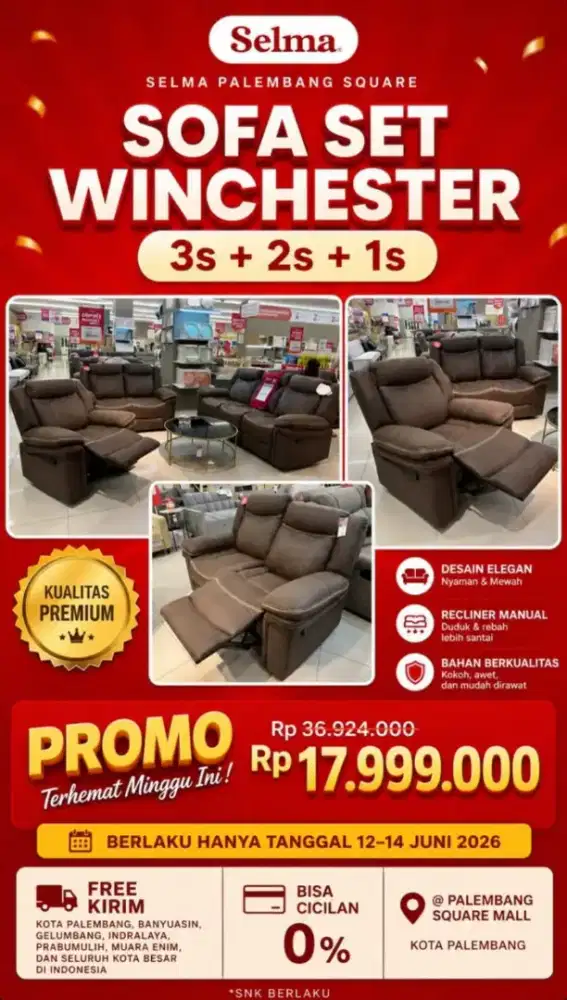 PROMO FURNITURE SELMA X HOMECREDIT TANPA DP