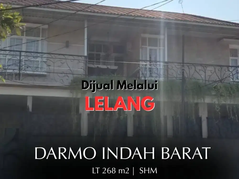 Dijual Melalui Lelang Rumah Surabaya Darmo Indah Barat