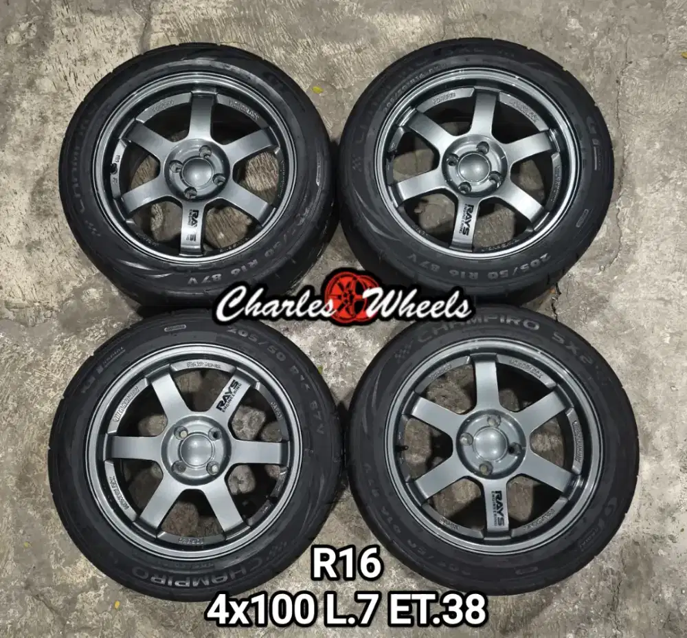 VELG TE37 RING 16 GUNMETAL