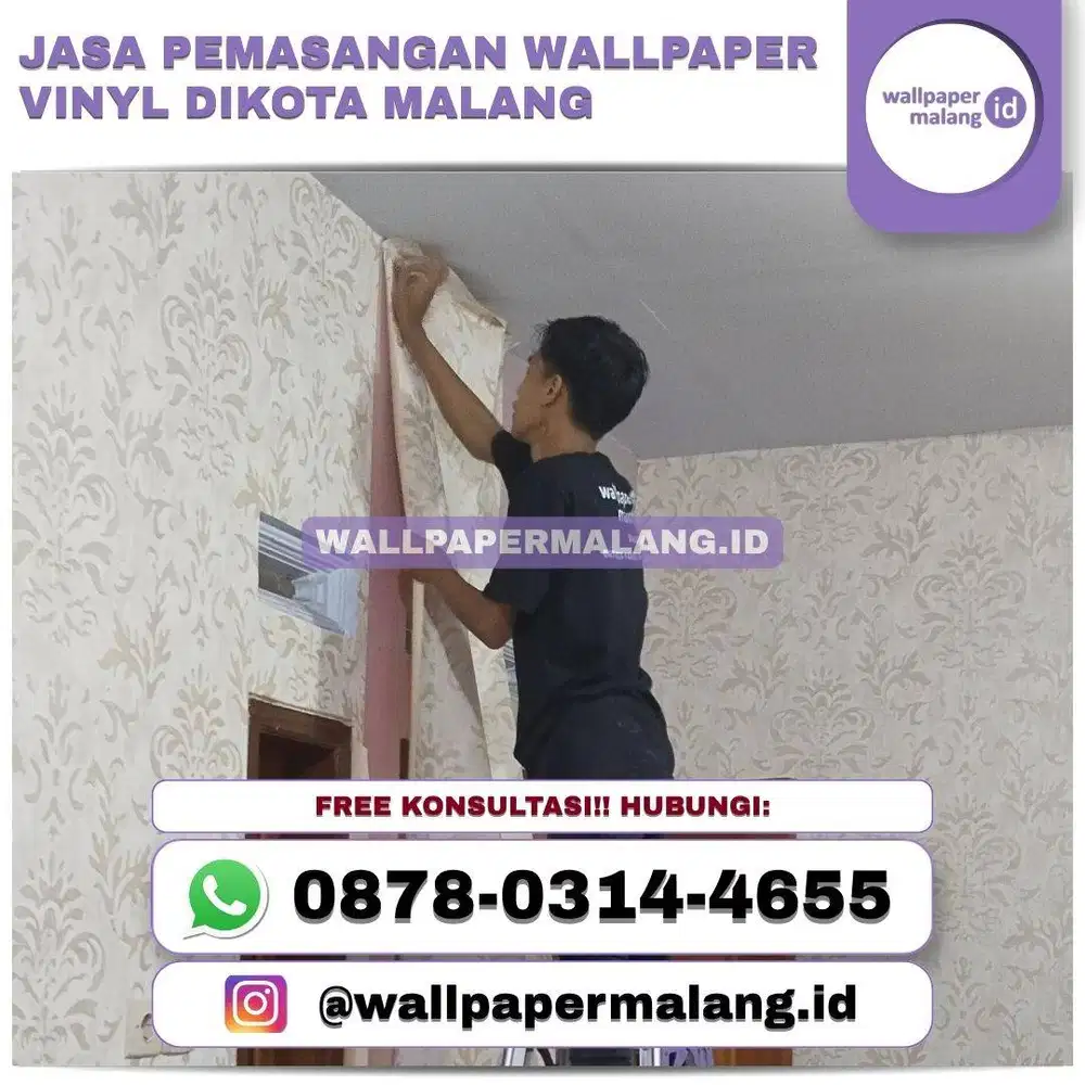 JASA PEMASANGAN WALLPAPER VINYL DI KOTA MALANG