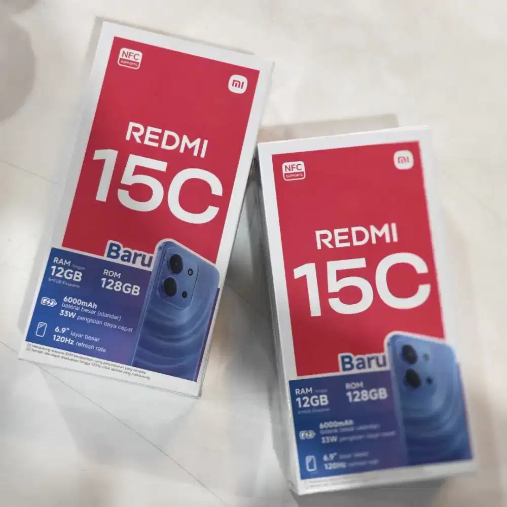 Redmi 15C , ram 6+6/128 bisa tanpa dp