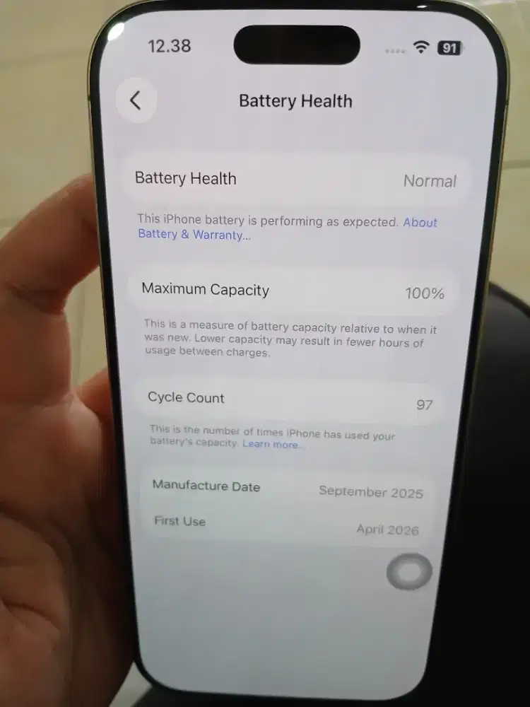 IPHONE 16 PRO MULUS - GARANSI AKTIF SAMPAI APRIL 2027