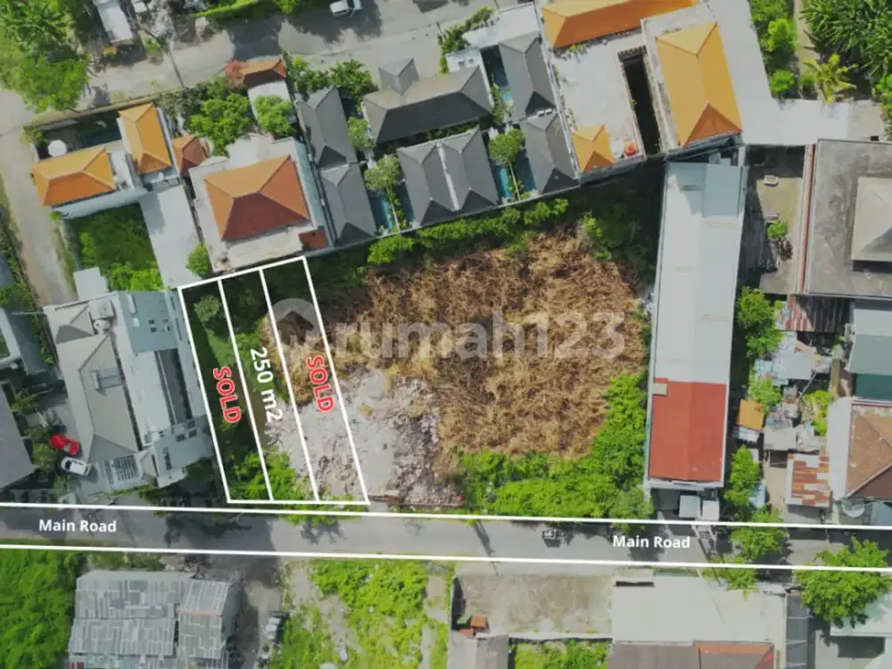 Dijual Tanah Kavling Seminyak Tembus ke Sunset Road Masuk Gang 50M. Cocok untuk Rumah/Guest House