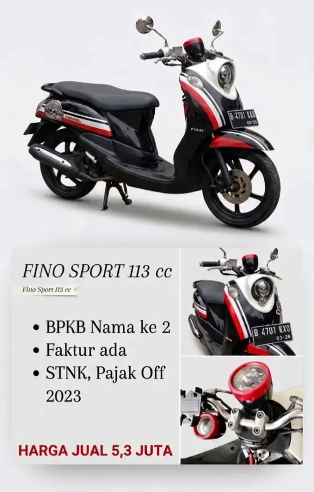 Fino Sport 2013- Jual Cepat