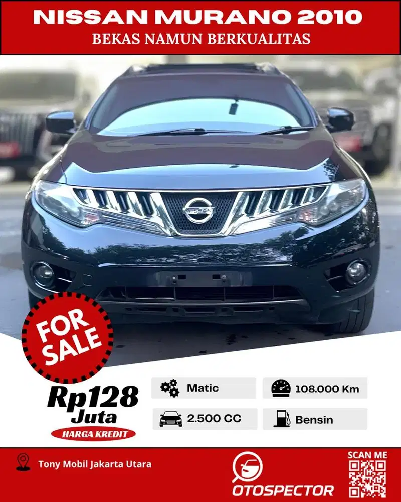 Nissan Murano 2.5L 2010 Hitam