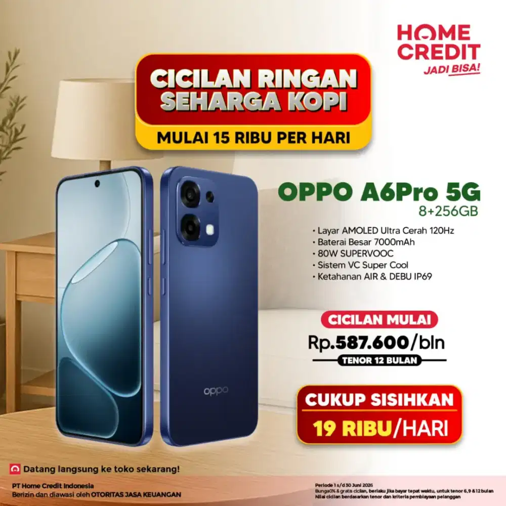 Kredit OPPO A6 Pro 5G Tanpa Kartu Kredit