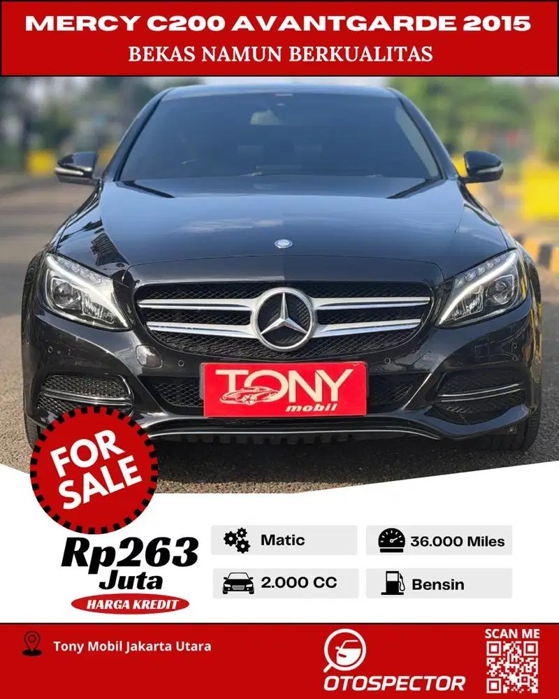 W205 - Mercedes Benz C200 Avantgarde 2015 Hitam