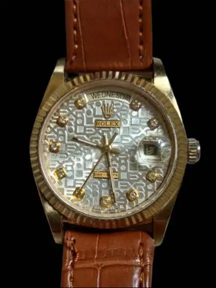 Rolex Automatic Vintage Tanggal Hari perlu servis