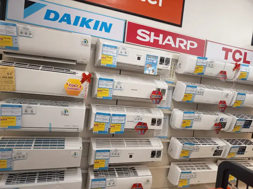 AC Daikin, Sharp, Polytron, TCl, Dll
