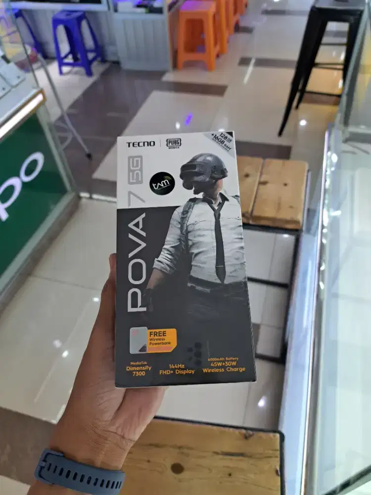 Tecno pova 7 5G 8/128 garansi resmi