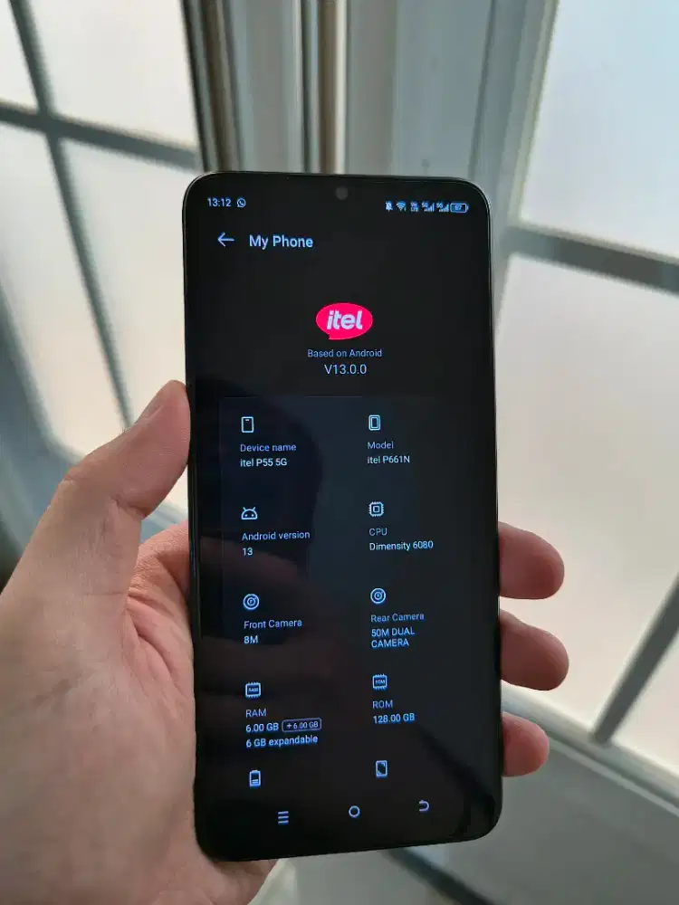 Itel p55 5g 6/128