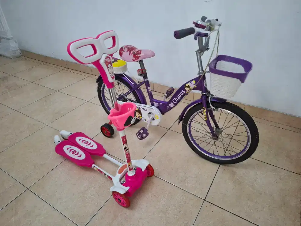 DIJUAL SEPEDA ANAK RODA 2 DAN OTOPED SKUTER ANAK
