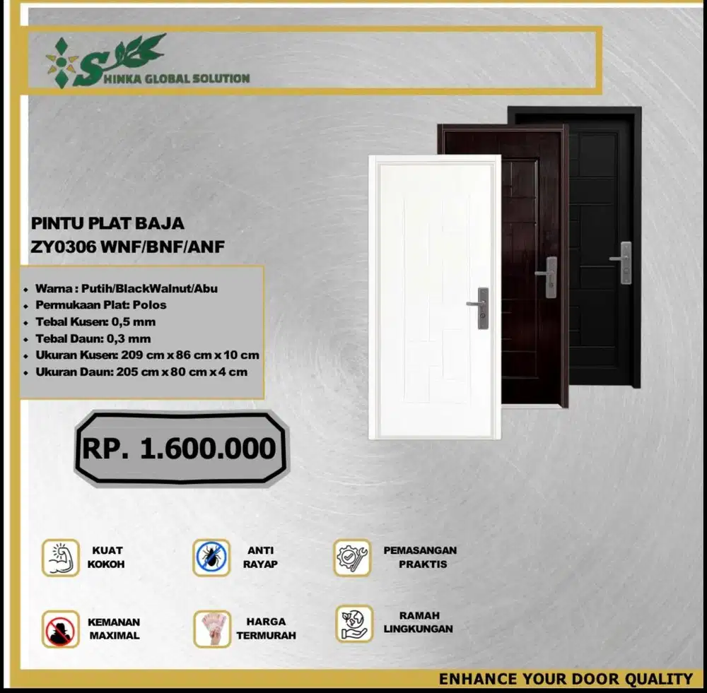 PINTU PLAT BAJA ZY0306 WNF/BNF/ANF