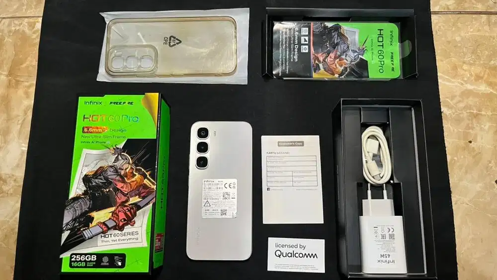 INFINIX HOT 60 PRO 8/256 GARANSI ON MULUS 99%