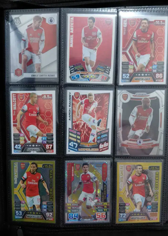 Kartu Topps Arsenal Legends 27 Card Original Holo Chrome Base Panini