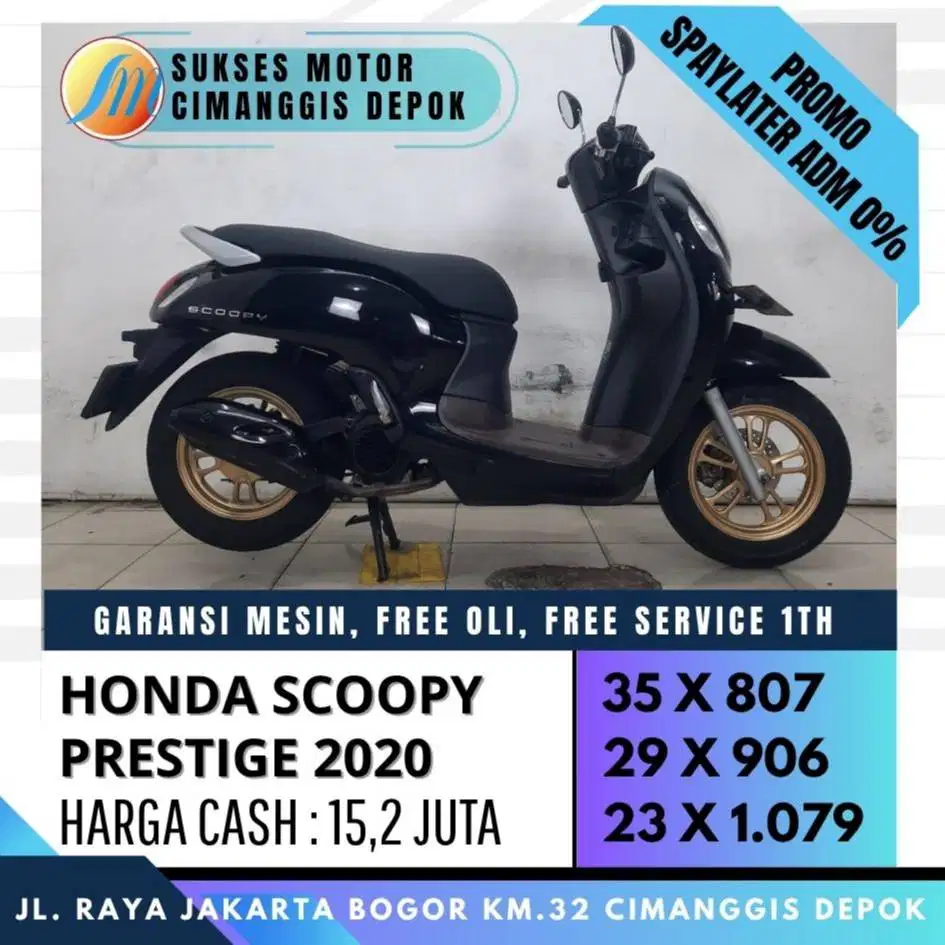 SCOOPY PRESTIGE 2020 CASH KREDIT CICILAN RINGAN [SUKSES MOTOR]