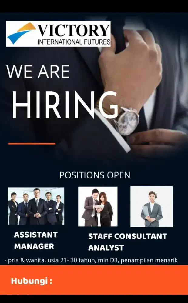 LOWONGAN KERJA PT.VICTORY INTERNATIONAL FUTURES CAB.PALEMBANG