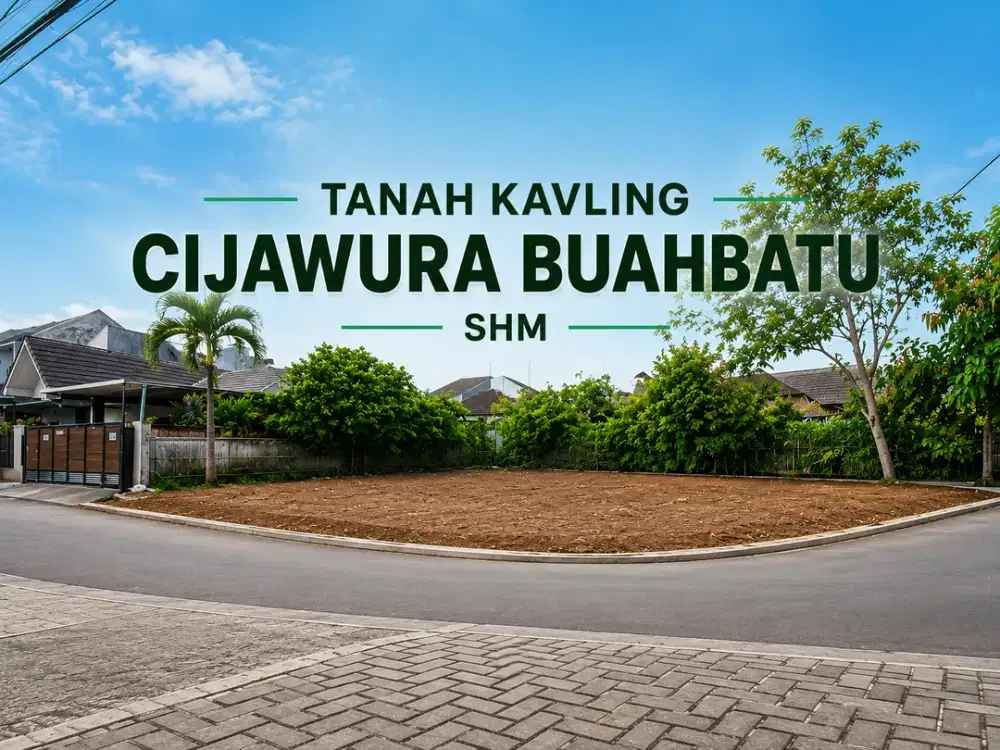 Tanah Kavling SHM Cijawura Buahbatu Kota Bandung 12 menit ke Tenth Avenue Mall