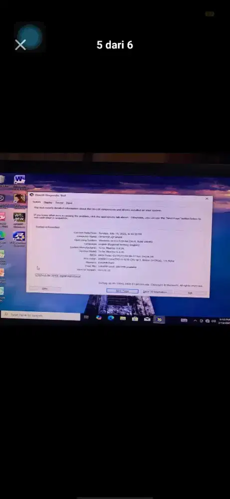 PC/KOMPUTER BISA GAMING/EDITING(VGA CARD+SSD+HDD)